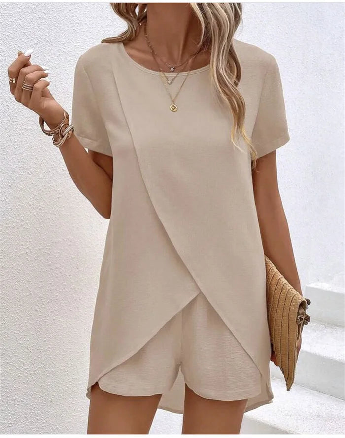 Marisol | Elegant Overlap Playsuit