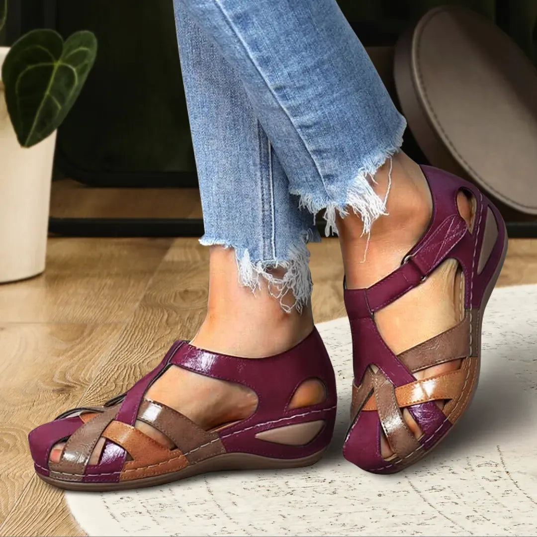 Women’s Orthopedic T-Strap Wedge Sandals