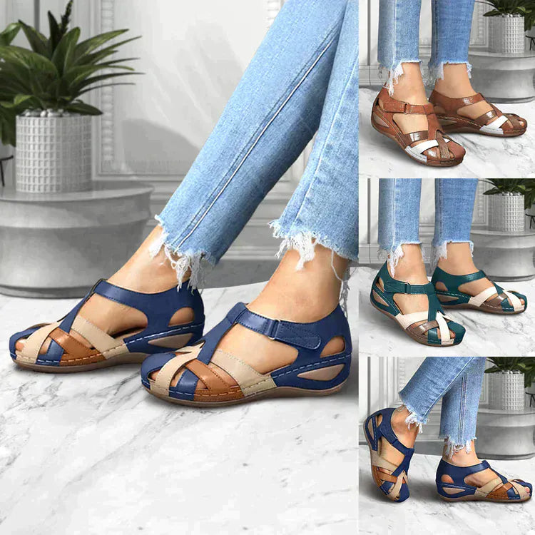 Women’s Orthopedic T-Strap Wedge Sandals