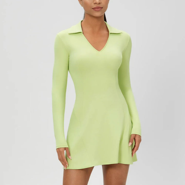 Rowan | Women’s Long-Sleeve Polo Golf &amp; Pickleball Dress