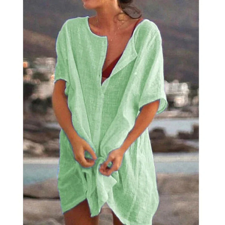 Lyra | Relaxed Button-Up Beach Cover-Up