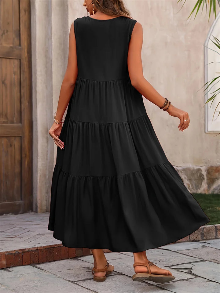 Liana | Sleeveless Flowy Summer Dress