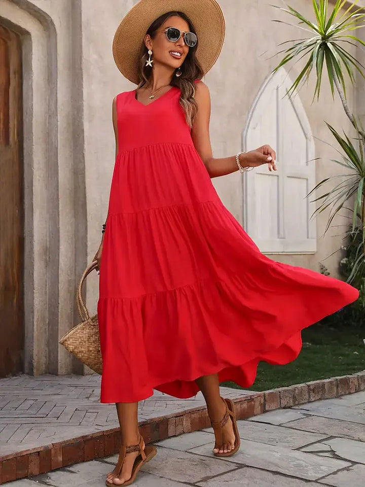 Liana | Sleeveless Flowy Summer Dress