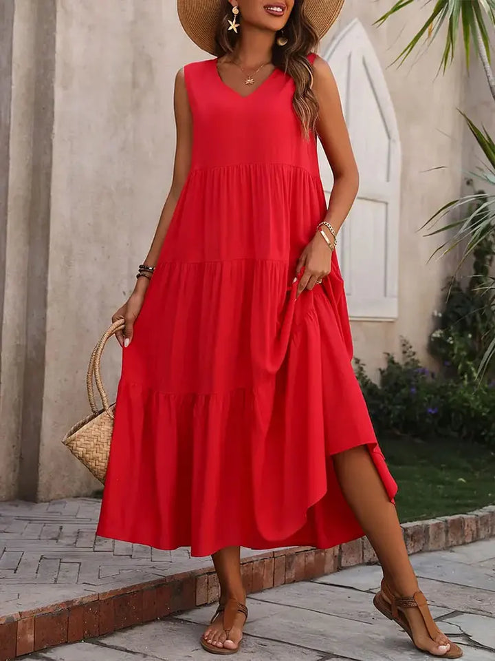 Liana | Sleeveless Flowy Summer Dress