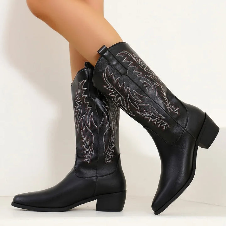 Women’s Western Stitch Mid-Calf Boots
