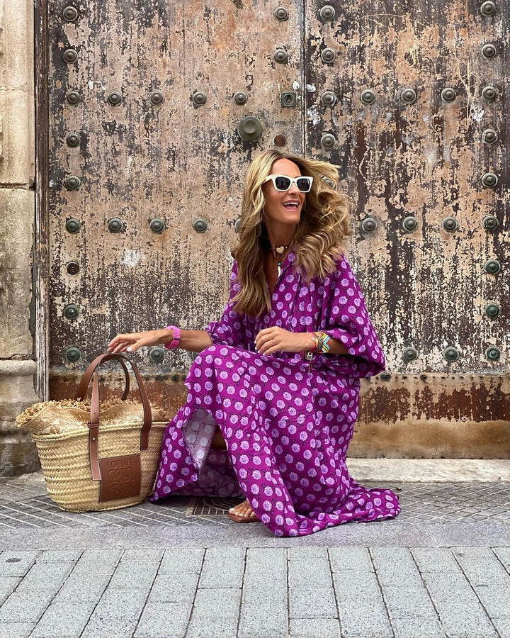 Lucinda | Playful Floral Midi Dress