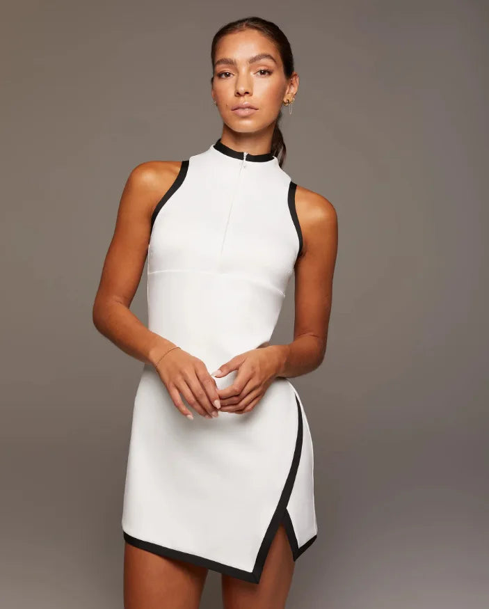 Blair | Women’s Contrast-Trim Mock-Neck Golf &amp; Tennis Dress