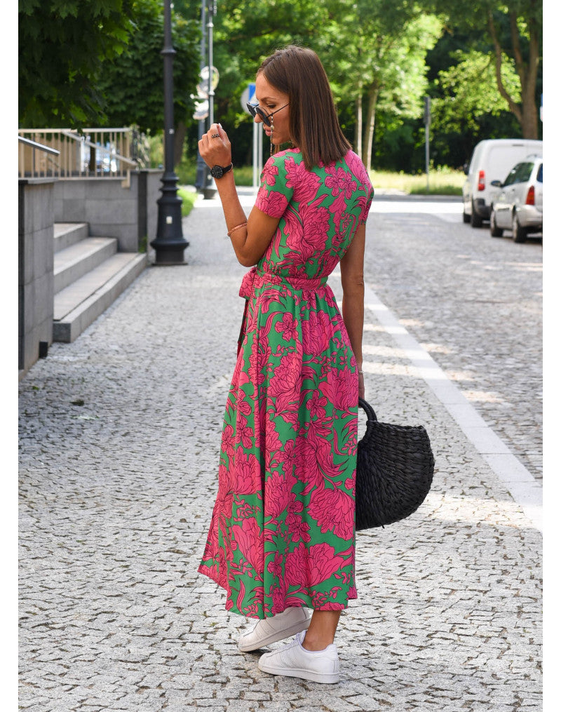 Zayla | Bold Floral Shirt Dress