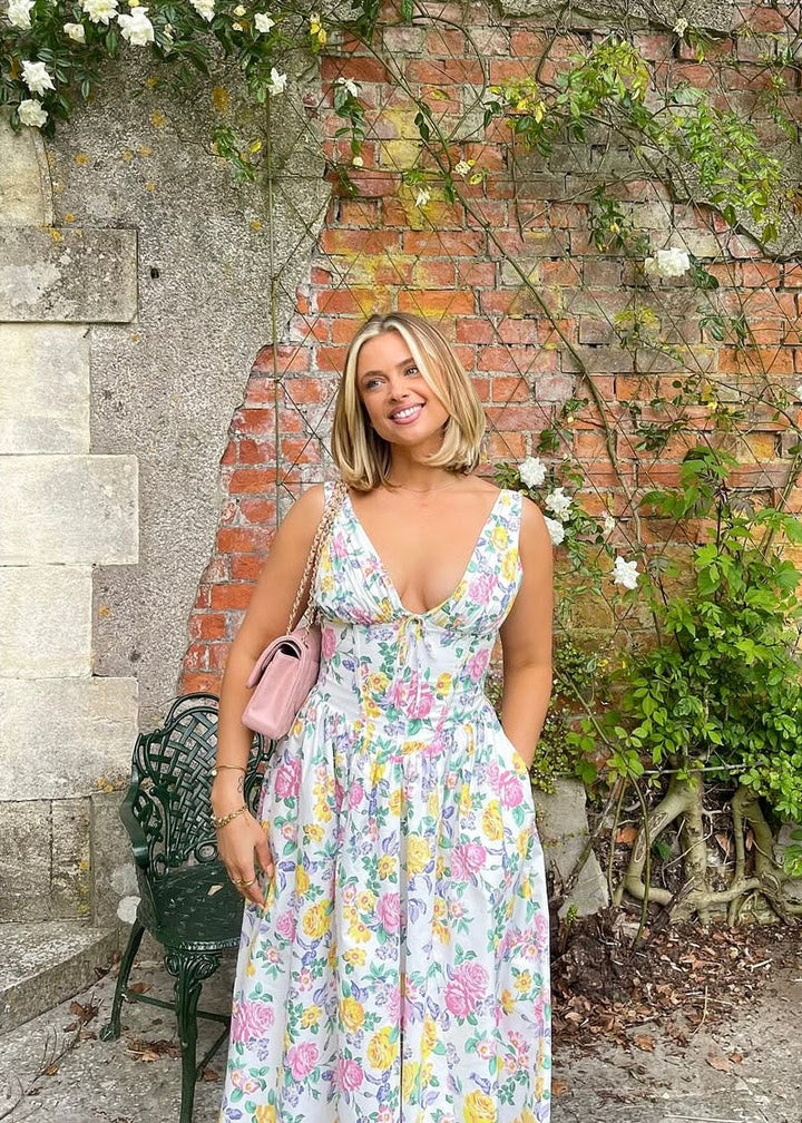 Isla | Elegant Ruched Midi Dress