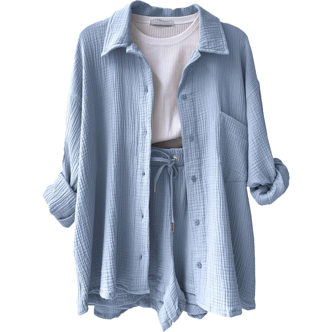 Lyra | Relaxed Overshirt & Shorts Set