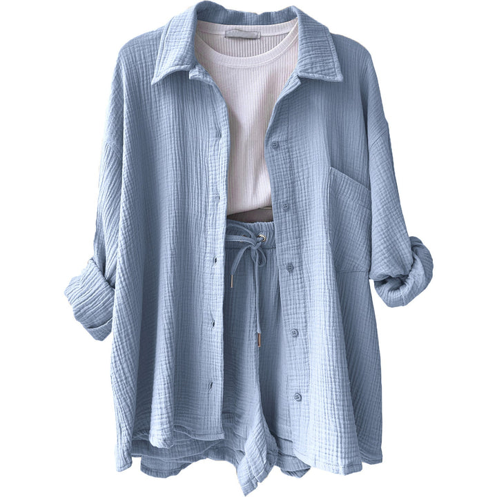 Lyra | Relaxed Overshirt & Shorts Set