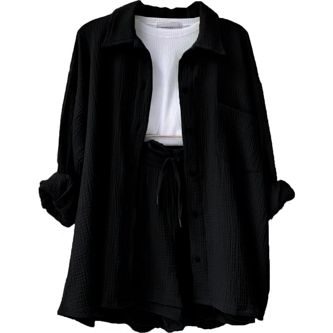 Lyra | Relaxed Overshirt & Shorts Set