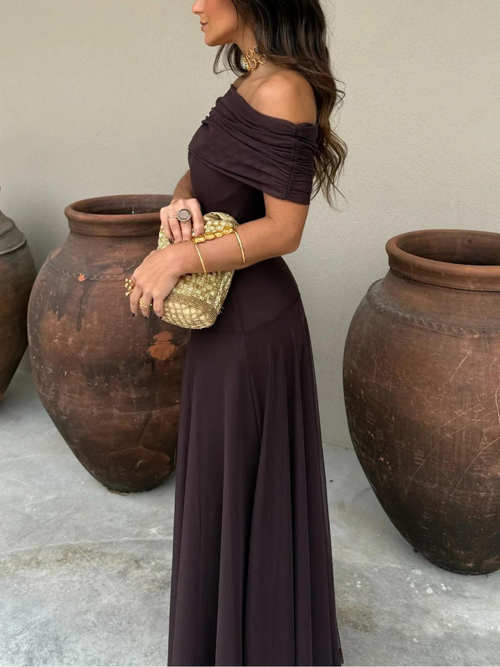 Calerisse | Women’s Off Shoulder Maxi Wedding Guest Dress