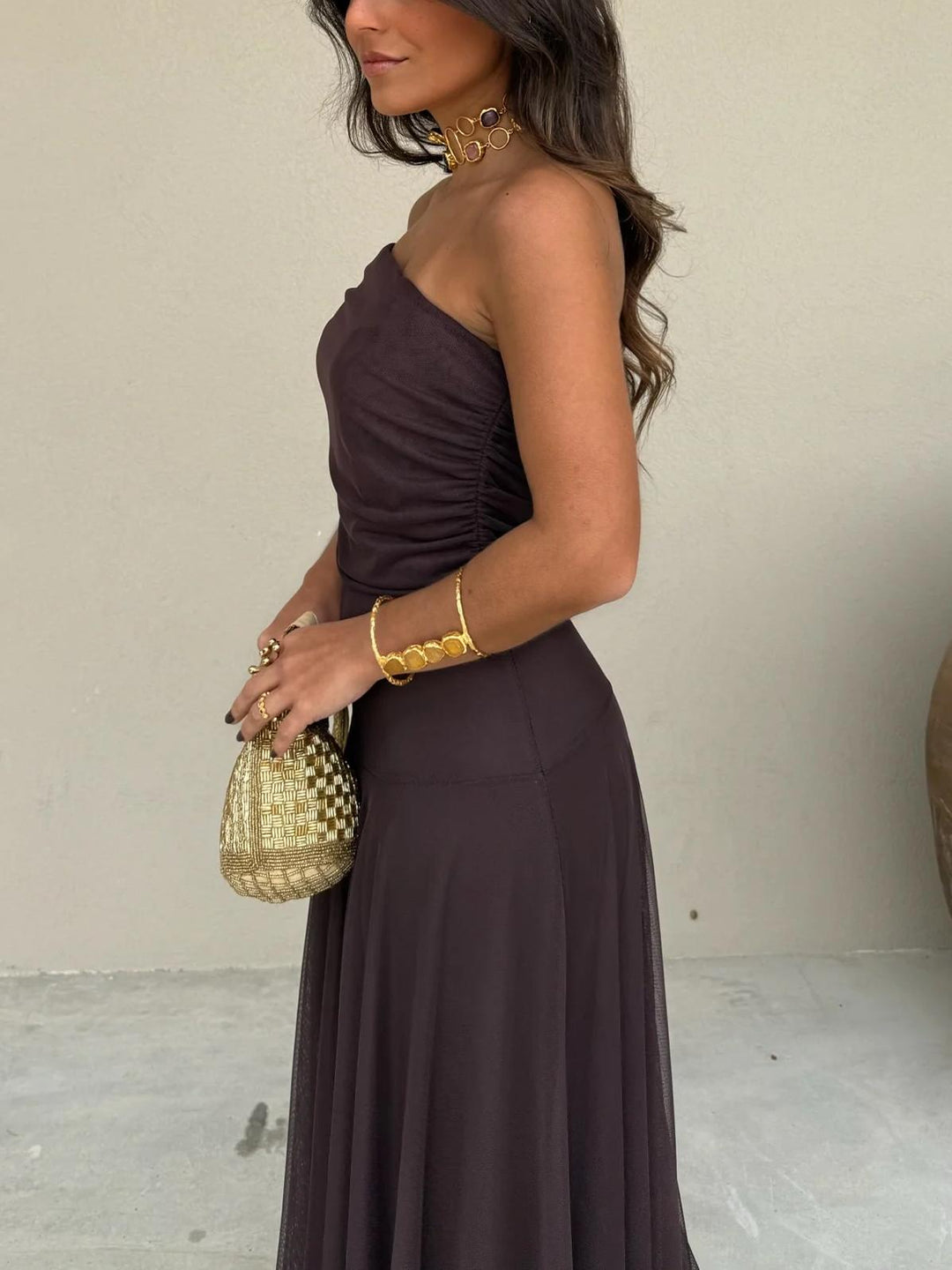 Calerisse | Women’s Off Shoulder Maxi Wedding Guest Dress
