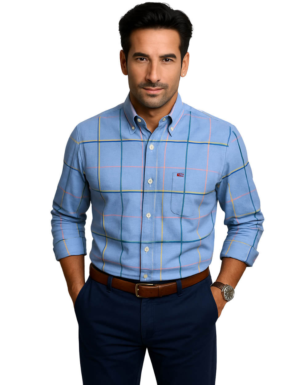 Brooks | Men’s Vertical Stripe Long Sleeve Button-Down Shirt