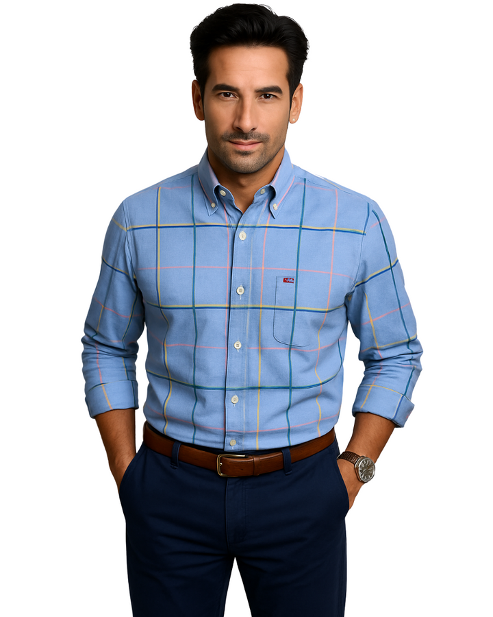 Brooks | Men’s Vertical Stripe Long Sleeve Button-Down Shirt