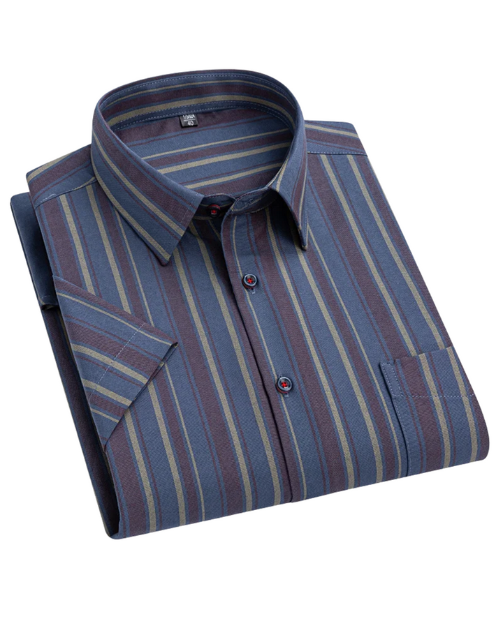 Winston | Men’s Classic Patterned Short Sleeve Button-Down Shirt