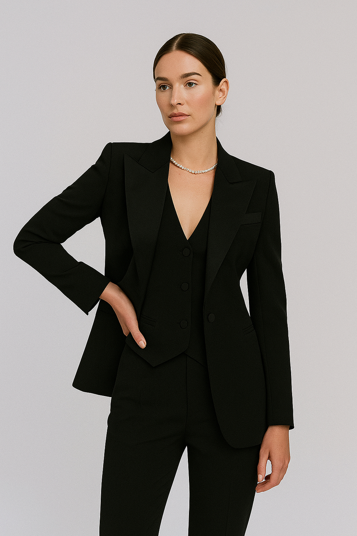 Caroline | Women’s Three Piece Tailored Suit with Vest and Pants