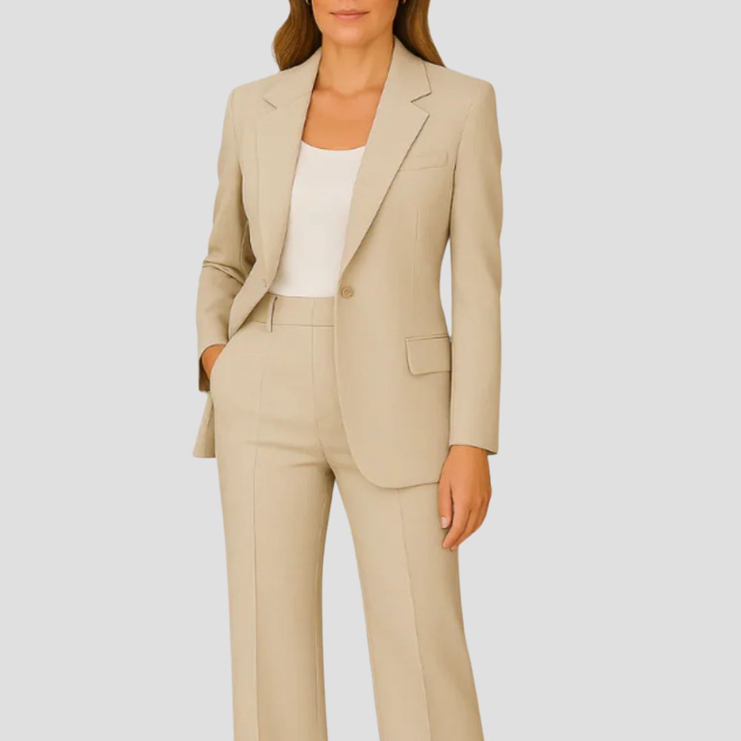 Kaylee | Women’s Tailored Blazer and Straight Leg Pants Suit