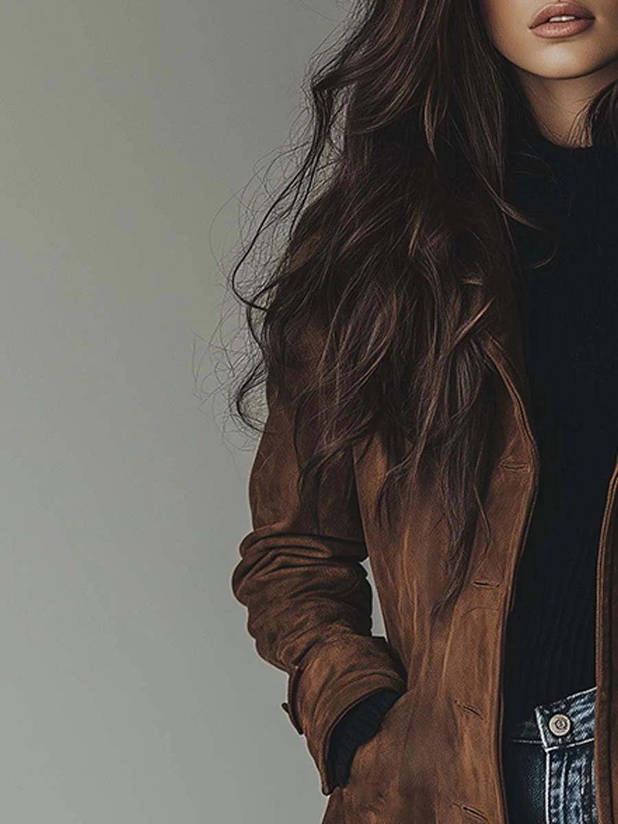 Women’s Tailored Long Button-Front Winter Coat
