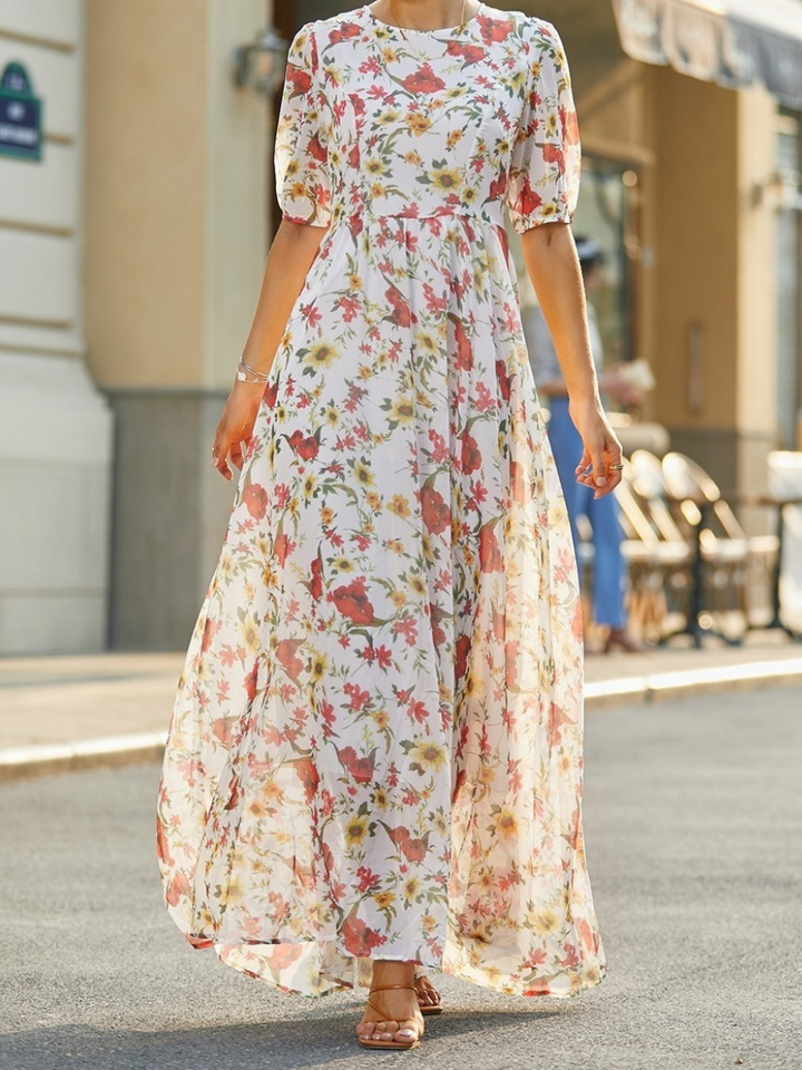 Helena | Flowing Elegant Floral Dress