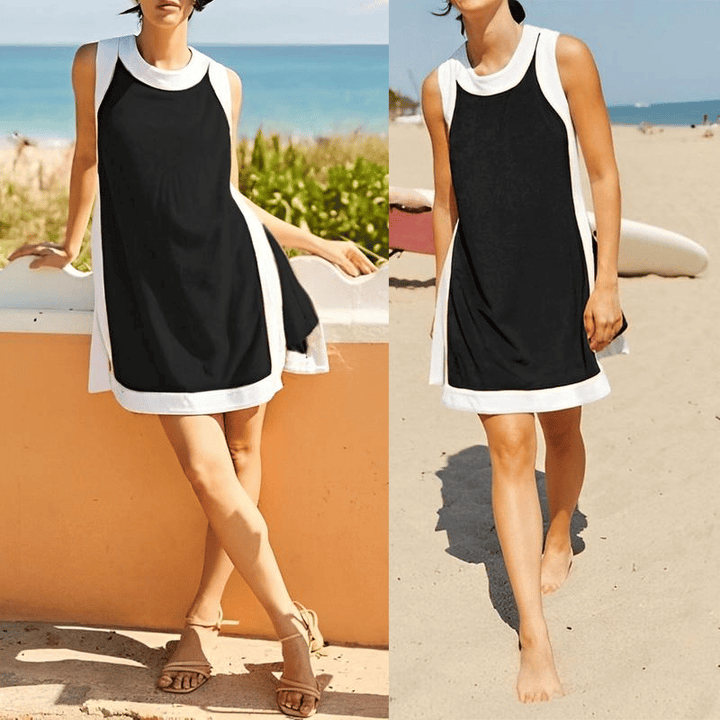 Naya | Two-Tone A-Line Beach Dress