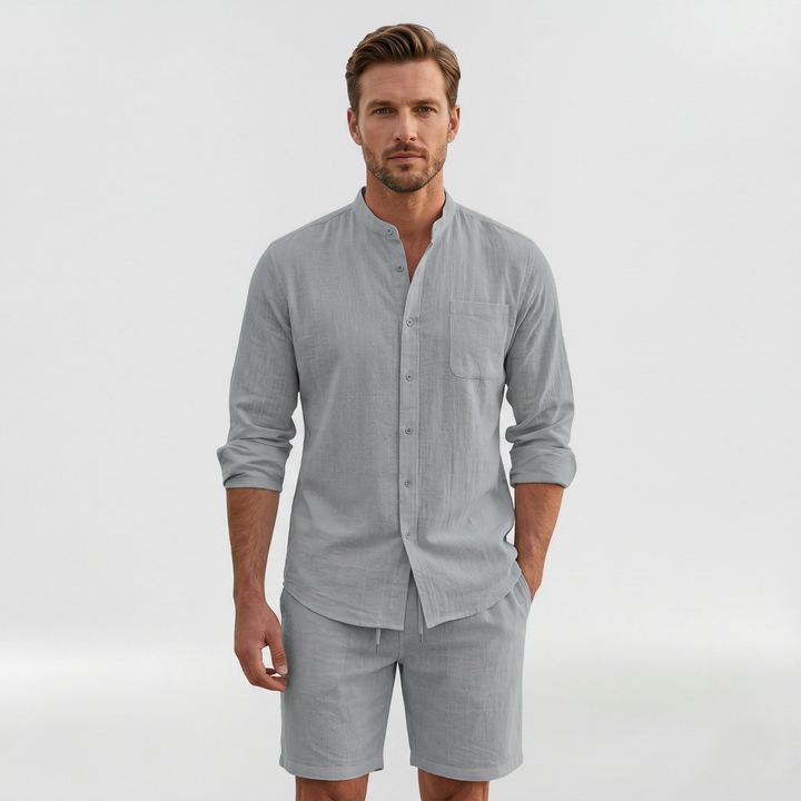 Julian | Men’s Relaxed-Fit Long-Sleeve Resort Co-Ord Set