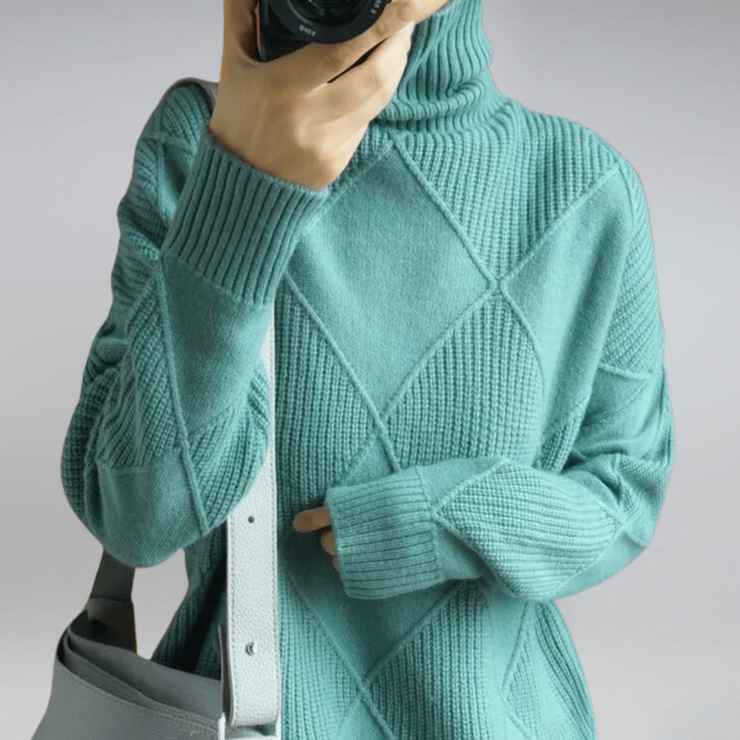 Solenne | Bold Texture Knit Sweater