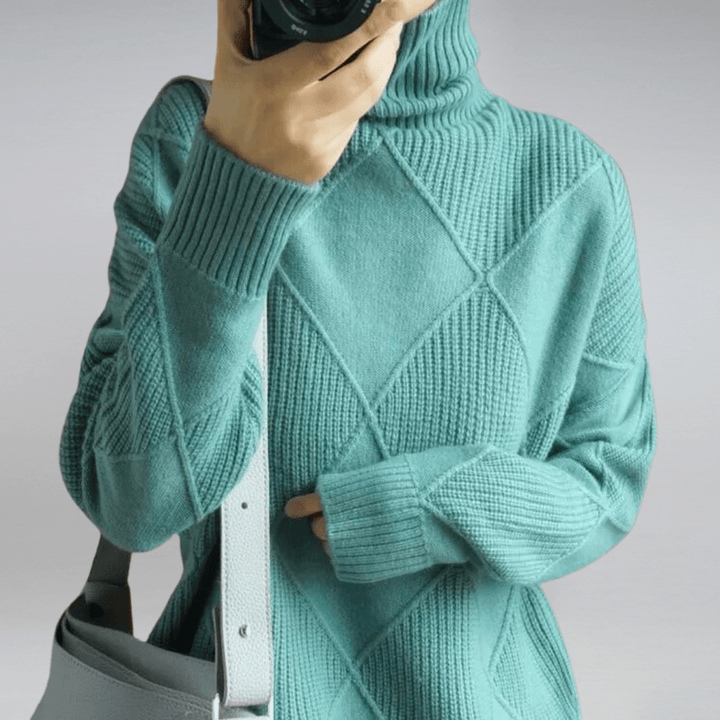 Solenne | Bold Texture Knit Sweater