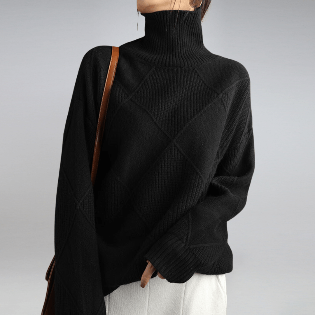 Solenne | Bold Texture Knit Sweater