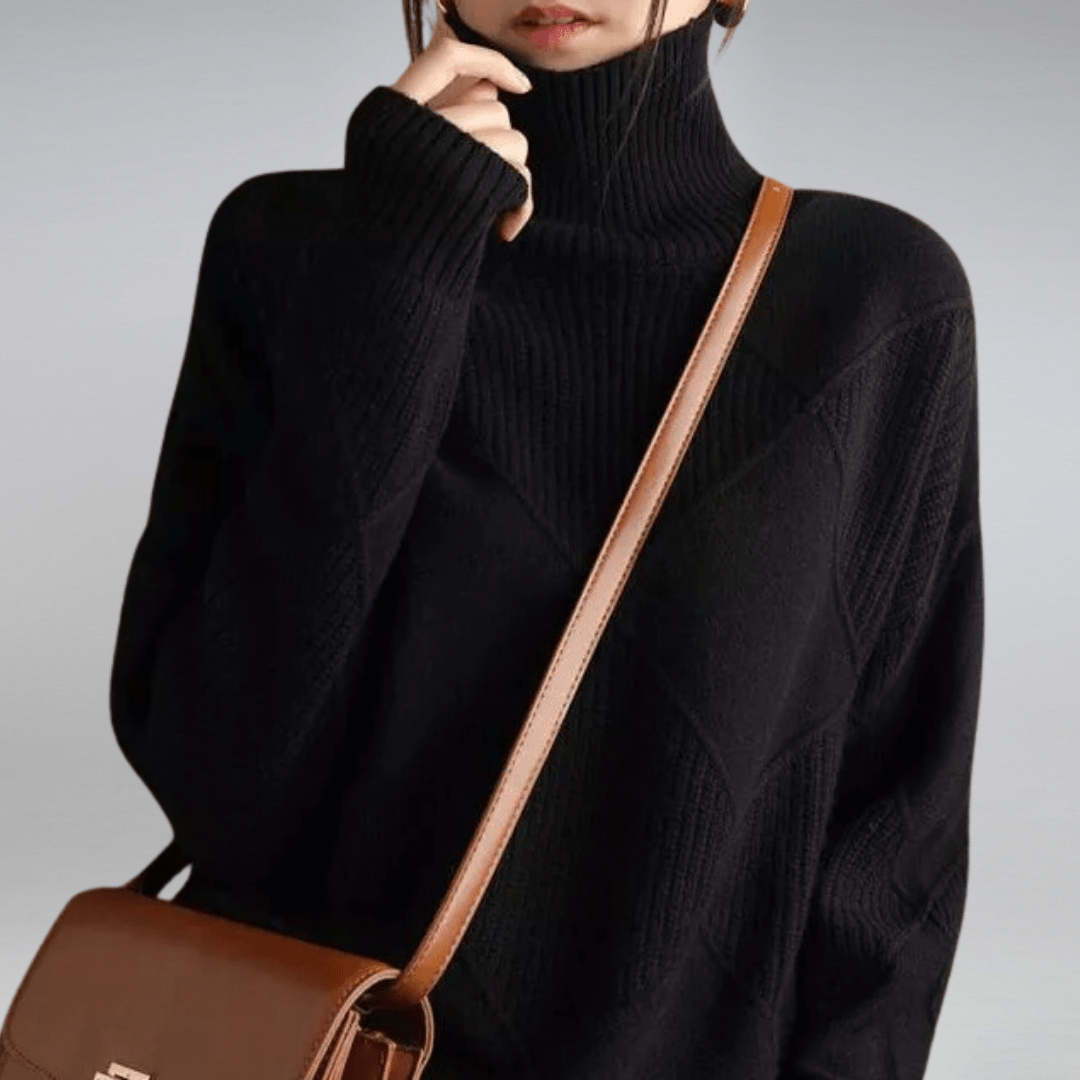 Solenne | Bold Texture Knit Sweater