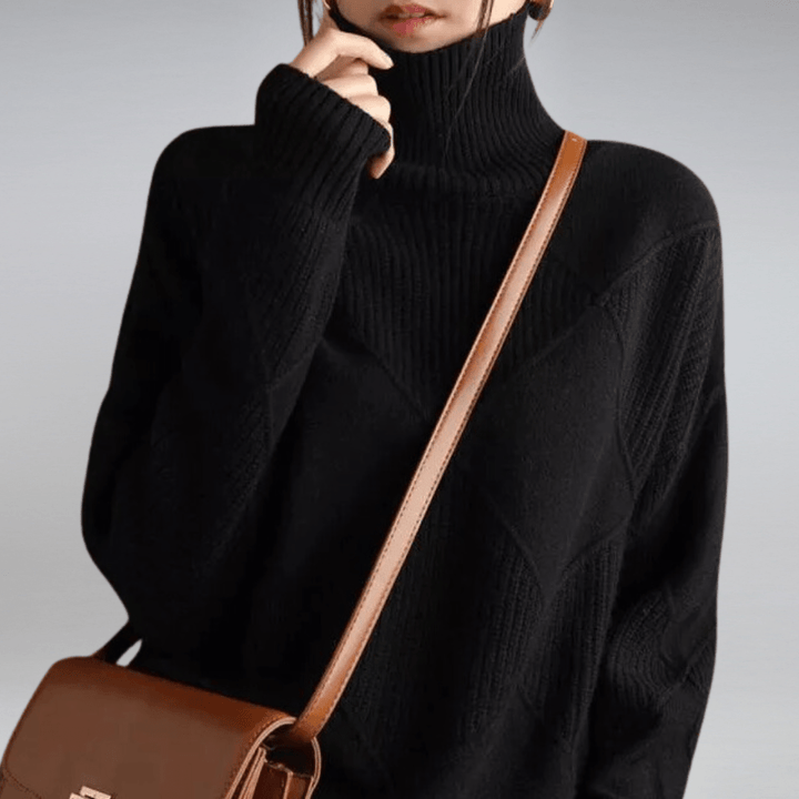 Solenne | Bold Texture Knit Sweater