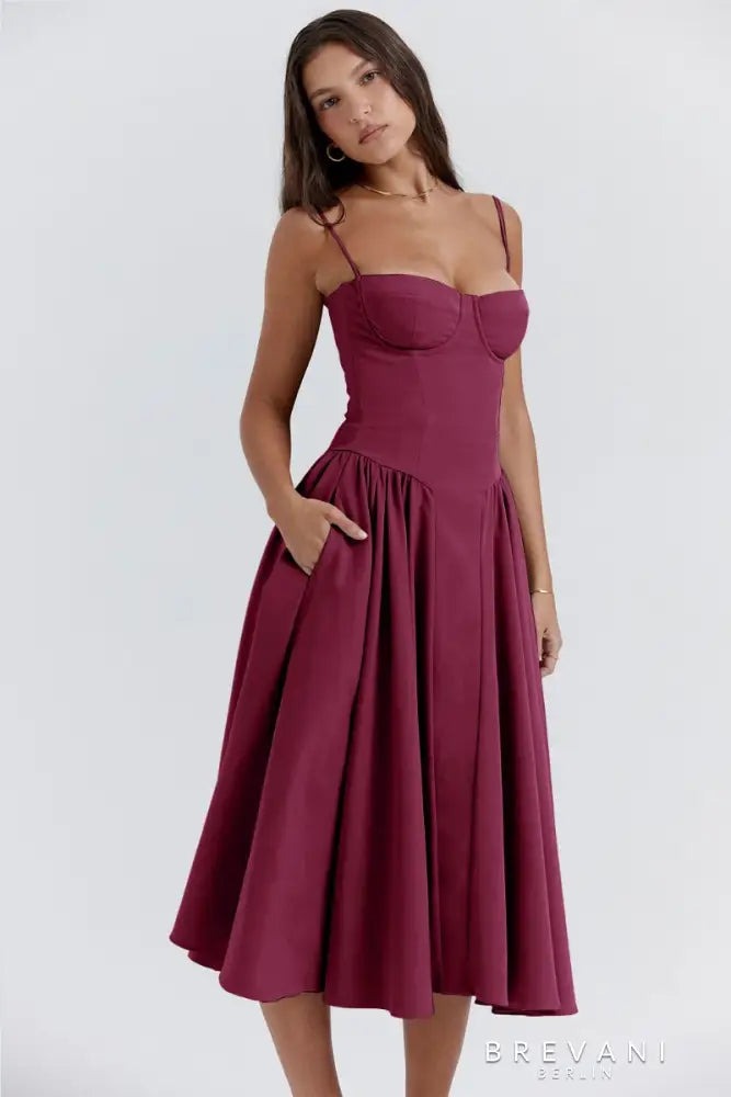 Corset Midi Gown