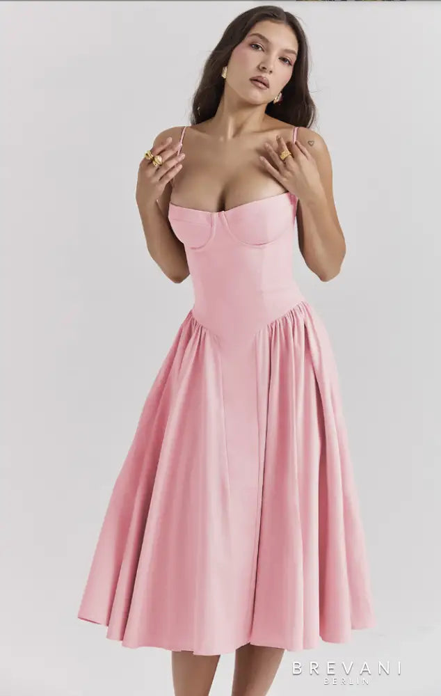 Corset Midi Gown