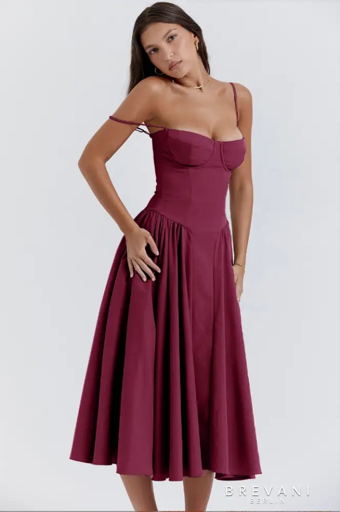 Corset Midi Gown