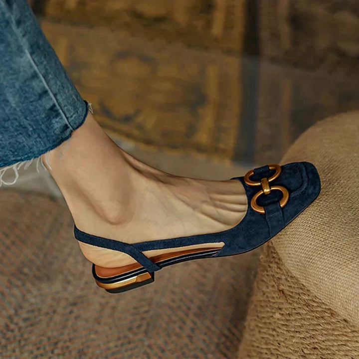 Celestina | Chic Open-Back Flat Shoes