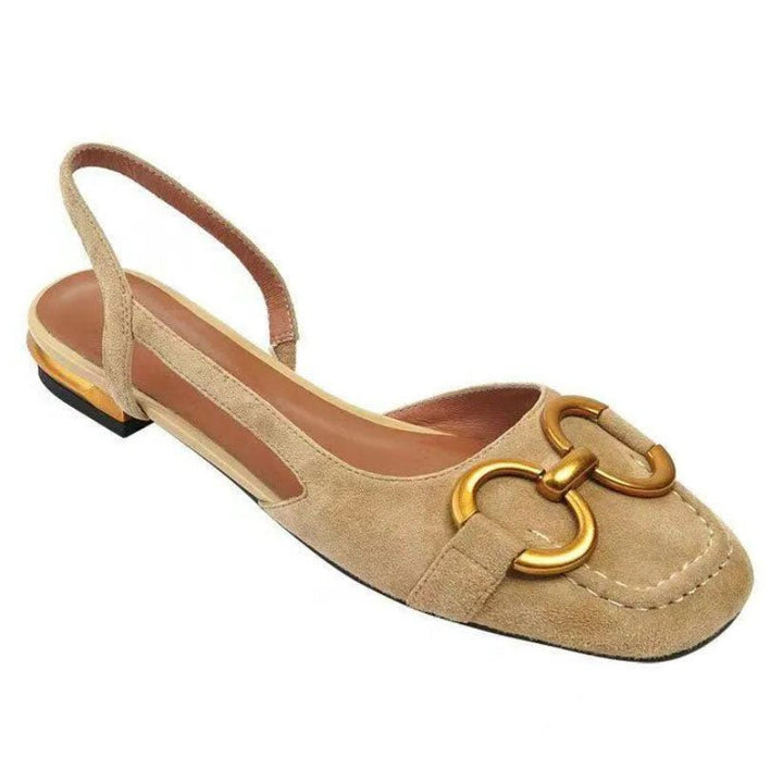 Celestina | Chic Open-Back Flat Shoes