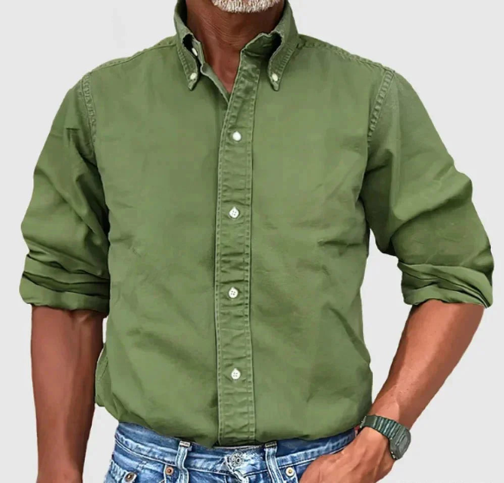 Anthony | Men's Dress Shirt - Classic Long-Sleeve for All-Day Comfort