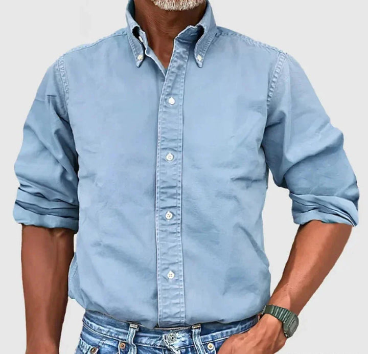 Anthony | Men's Dress Shirt - Classic Long-Sleeve for All-Day Comfort