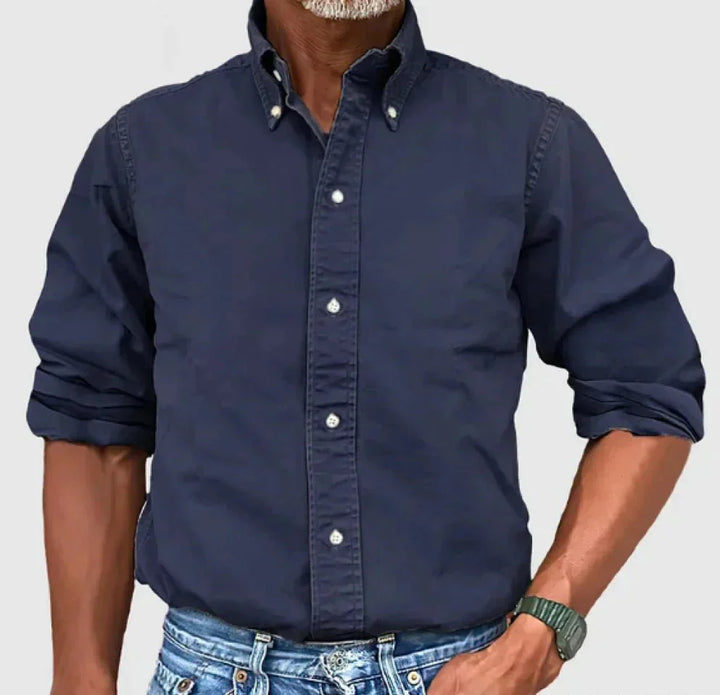 Anthony | Men's Dress Shirt - Classic Long-Sleeve for All-Day Comfort