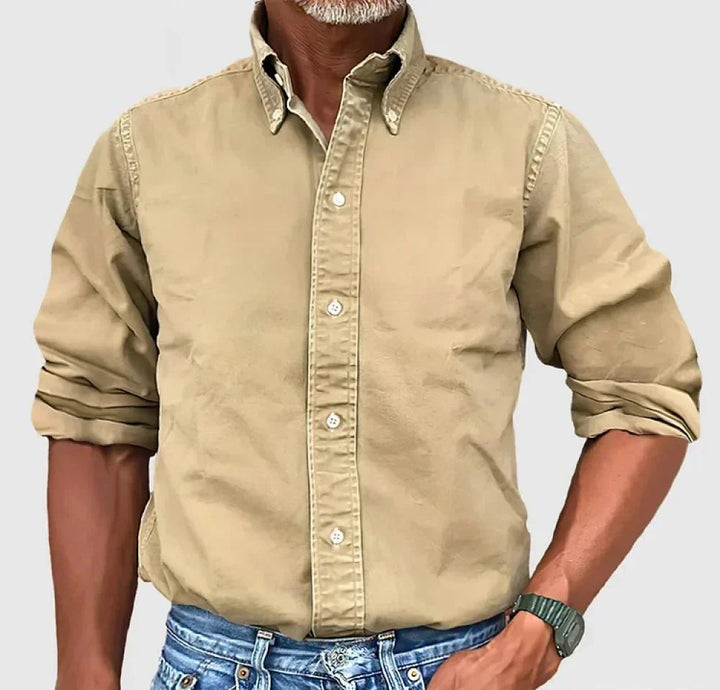 Anthony | Men's Dress Shirt - Classic Long-Sleeve for All-Day Comfort