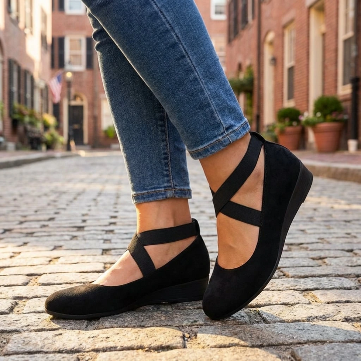 Women’s Orthopedic Wedge Sandals with Adjustable Strap