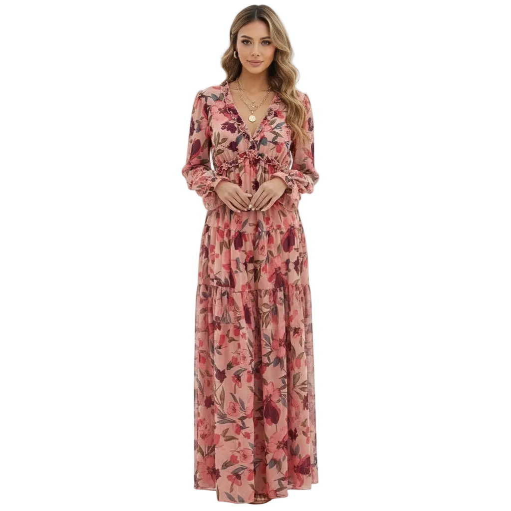 Aurelia | Women’s Floral Wedding Guest Maxi Dress