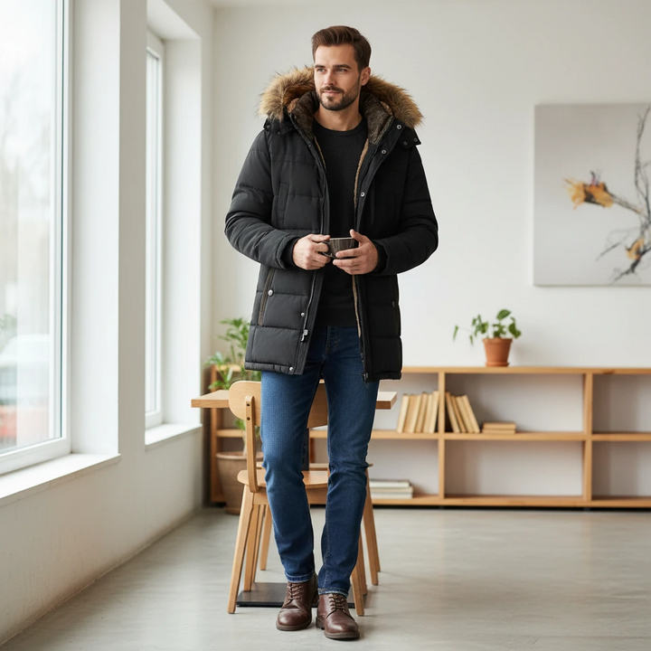 Men’s Luxury Winter Hooded Parka