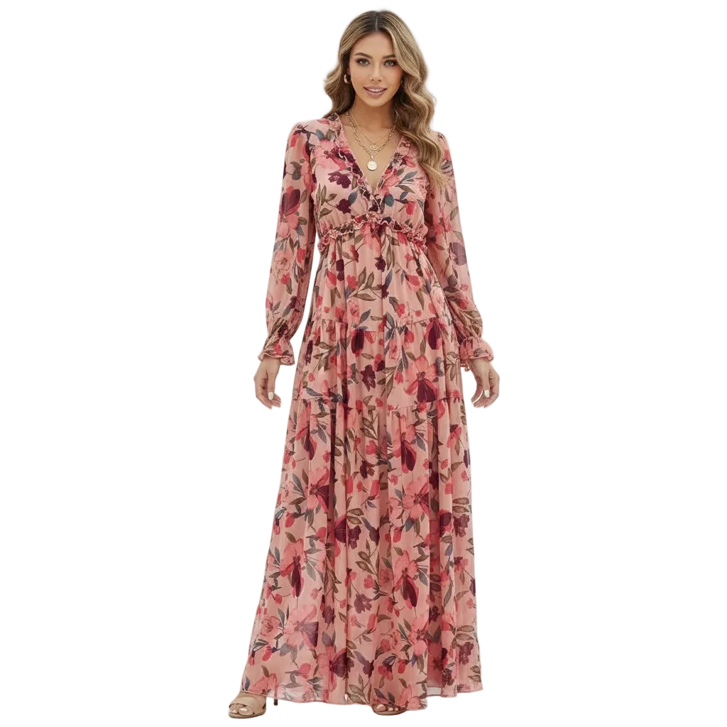 Aurelia | Women’s Floral Wedding Guest Maxi Dress