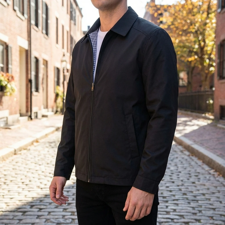 Minimal Zip-Front Spring Jacket