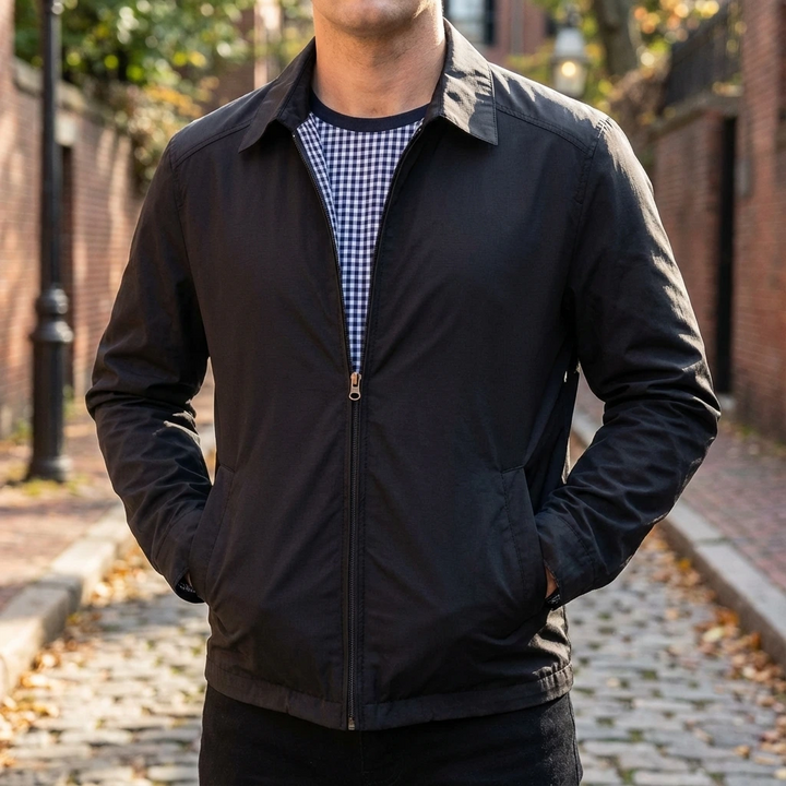 Minimal Zip-Front Spring Jacket