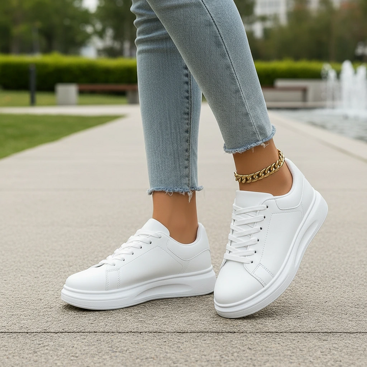 Women’s Minimal Clean White Sneakers