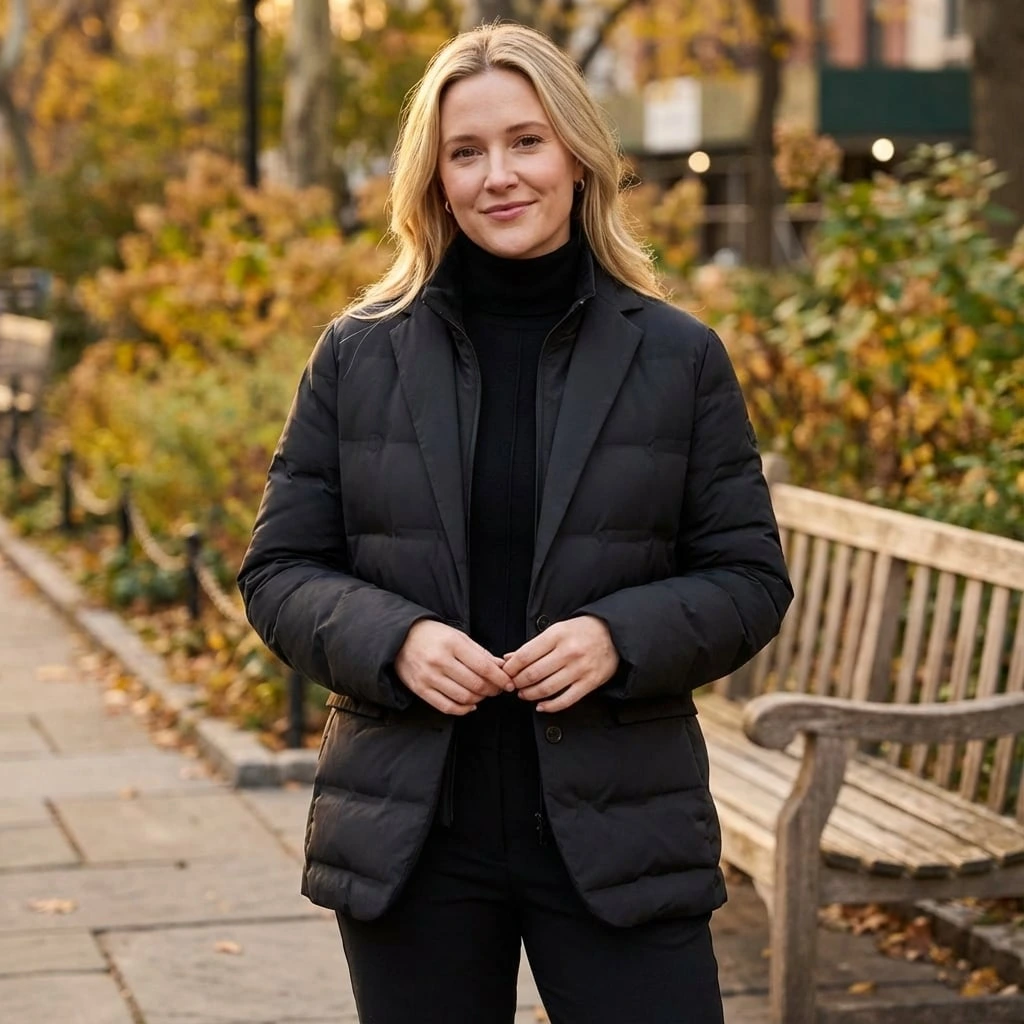 Quilted Tailored Puffer Jacket