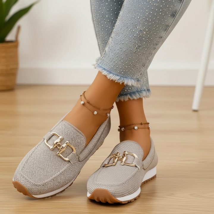 Classic Chain Detail Comfort Loafers